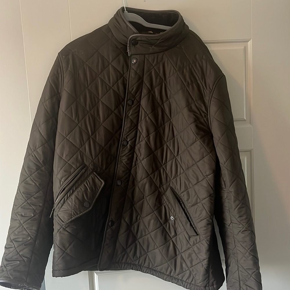 Barbour Powell Quilted Jacket Olive green/brown size xxl